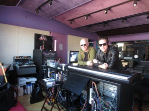 Geoff Sanoff Brian Boggess Wrap Up Brian Boggess Group 2nd Album at Little Steven Van Zandt's Renegade Nation Studio Greenwich Village NYC April 2016